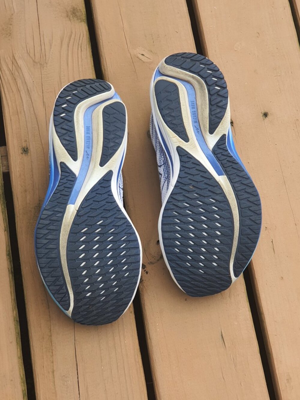 Mizuno Wave Rider 28 "White/Estate Blue" Men's Running Shoe Size 11 - Picture 4 of 8